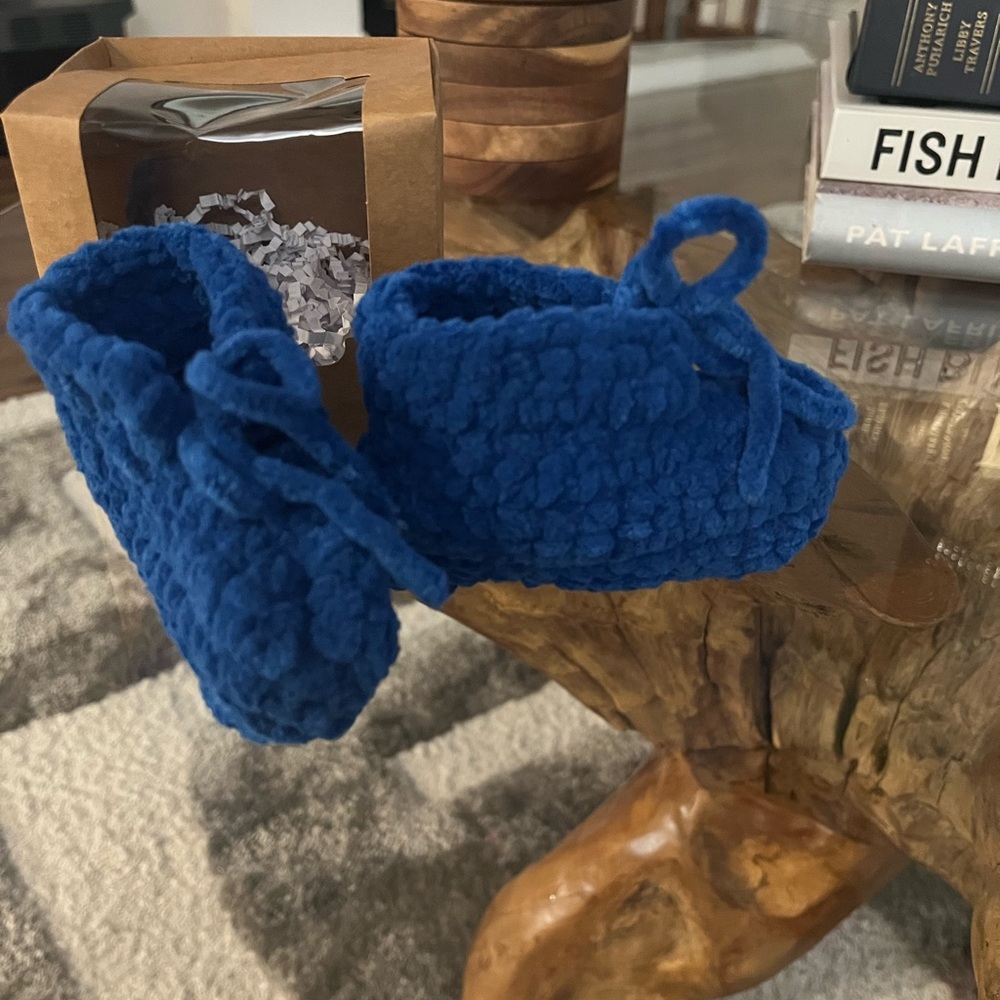 New handmade crochet, the blessing, baby bootie shoes Newborn,